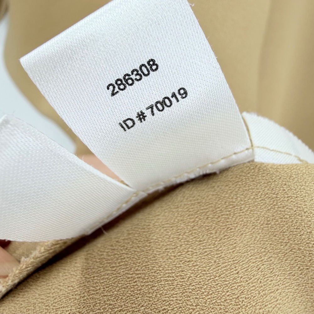 LOFT Tan Short Sleeve Keyhole Blouse - Picture 7 of 7